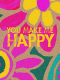 You make me happy Wood Sign 12x16 Planked