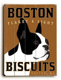 Boston Biscuits Wood Sign 12x16 Planked