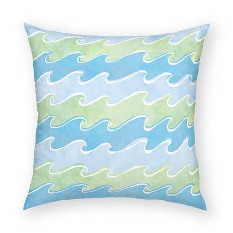 Ocean Waves Pillow 18x18