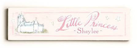 0002-9019-Little Princess Wood Sign 6x22 (16cm x56cm) Solid