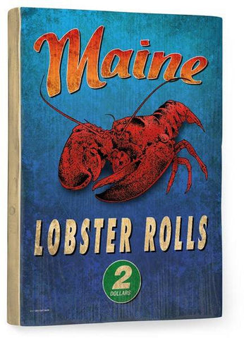 Maine Lobster Wood Sign 25x34 (64cm x 87cm) Planked