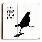 One Step At A Time Wood Sign 13x13 Planked