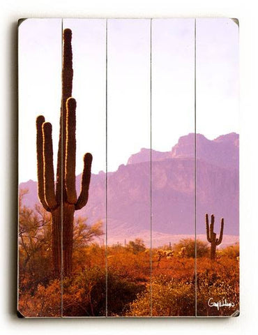 Desert Sunrise Wood Sign 9x12 (23cm x 31cm) Solid