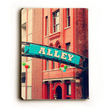 Alley Wood Sign 12x16 Planked
