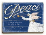 0003-0945-Peace Wood Sign 14x20 (36cm x 51cm) Planked