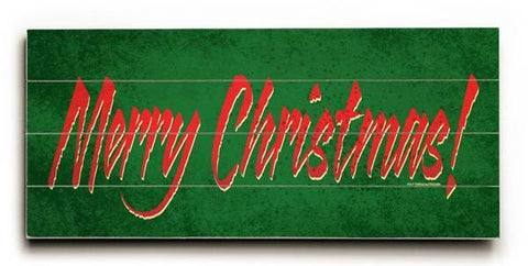 Merry Christmas Wood Sign 10x24 (26cm x61cm) Planked