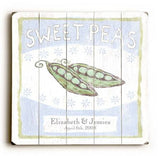 0003-1788-Sweet Pea Twins Wood Sign 30x30 (77cm x 77cm) Planked