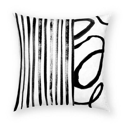 Stripes and Vine 2 Pillow 18x18