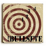 Go for Bullseye Wood Sign 13x13 Planked