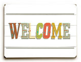Welcome Wood Sign 25x34 (64cm x 87cm) Planked