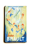 Brault Sparkling Mineral Water Wood Sign 7.5x12 (20cm x31cm) Solid