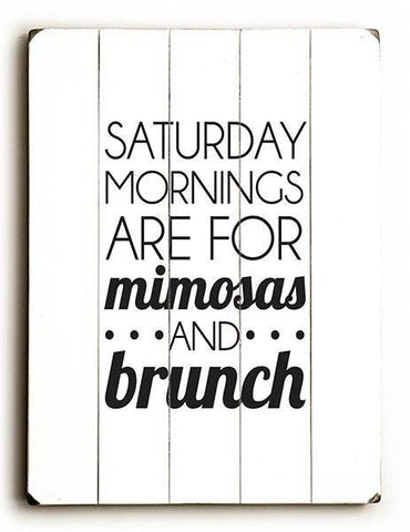 Saturday Mornings Wood Sign 25x34 (64cm x 87cm) Planked