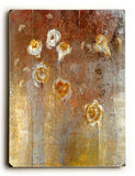 Bronze Florals Wood Sign 18x24 (46cm x 61cm) Planked