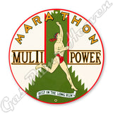 Marathon Multi-Power 12" Sign