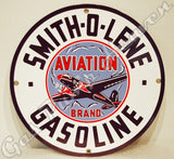 Smith-O-Lene Gasoline 12" Sign