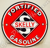 Skelly Fortified Gasoline 12" Sign