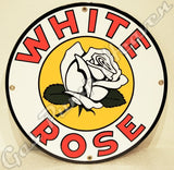White Rose 12" Sign