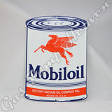 Mobiloil "Oil Can" Shaped Sign