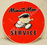 Conoco Minuteman Service 12" Sign
