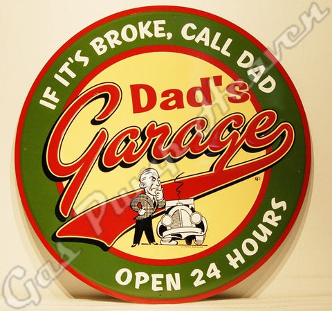 Dad'S Garage Tin Sign