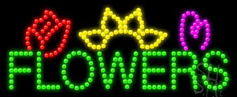 Flowers Logo Animated LED Sign 11