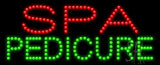 Spa Pedicure Animated LED Sign 11" Tall x 27" Wide x 1" Deep