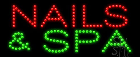 Nails and Spa Animated LED Sign 11