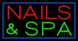 Nails and Spa Animated LED Sign 17" Tall x 32" Wide x 1" Deep