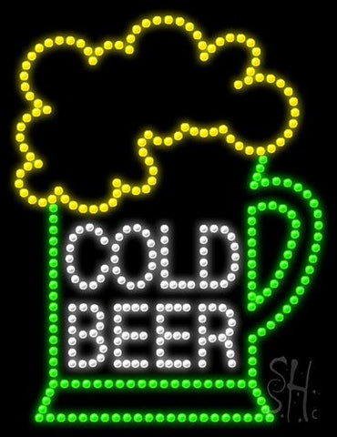 Cold Beer Animated LED Sign 26