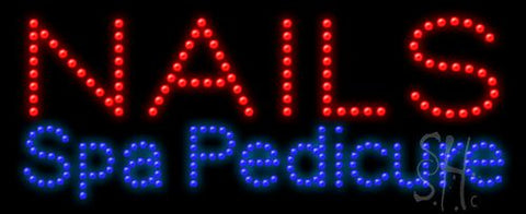 Nails Spa Pedicure Animated LED Sign 11