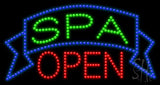 Spa Open Animated LED Sign 17" Tall x 32" Wide x 1" Deep