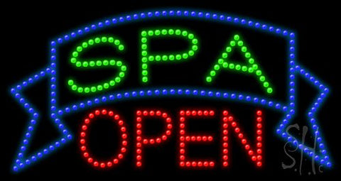 Spa Open Animated LED Sign 17