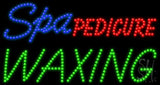 Spa Pedicure Waxing Animated LED Sign 17" Tall x 32" Wide x 1" Deep