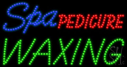 Spa Pedicure Waxing Animated LED Sign 17