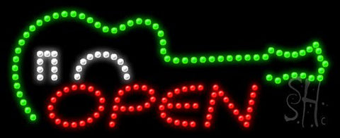 Music Open Animated LED Sign 11