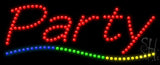 Party Animated LED Sign 11" Tall x 27" Wide x 1" Deep