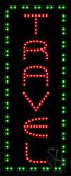 Travel Animated LED Sign 27" Tall x 11" Wide x 1" Deep
