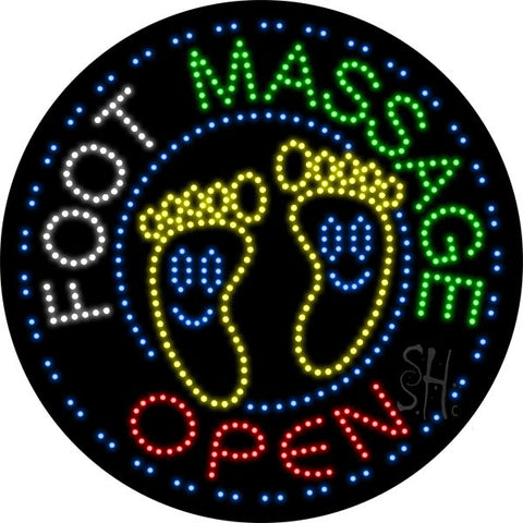 Foot Massage Animated LED Sign 26