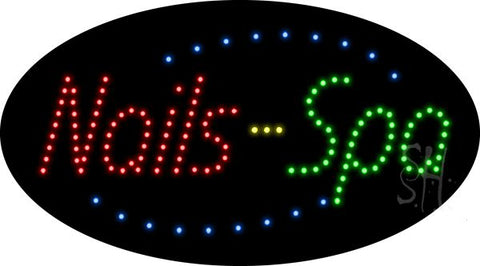 Nails Spa Animated LED Sign 15