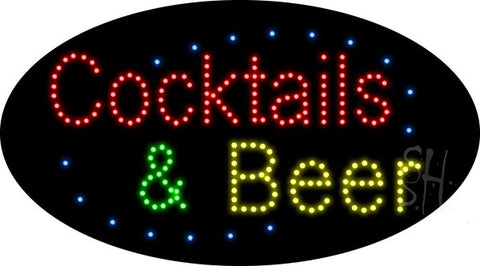 Cocktails and Beer Animated LED Sign 15