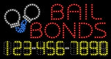 Bail Bonds Animated LED Sign 17" Tall x 32" Wide x 1" Deep