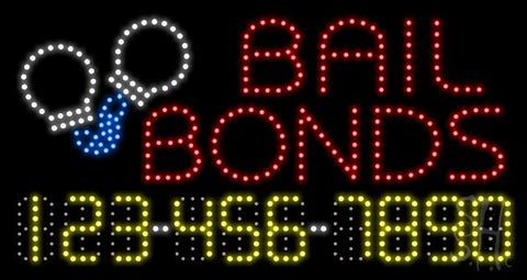 Bail Bonds Animated LED Sign 17