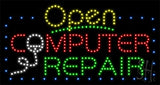 Computer Repair Animated LED Sign 17" Tall x 32" Wide x 1" Deep