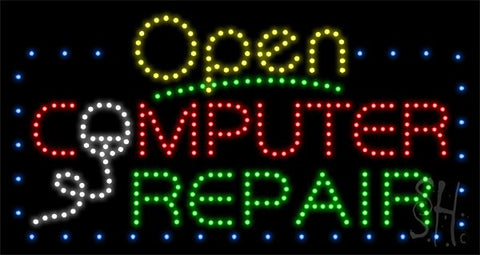 Computer Repair Animated LED Sign 17