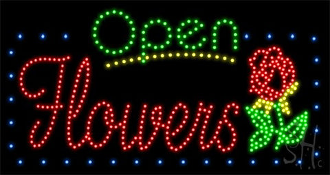 Flowers Animated LED Sign 17