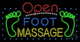 Foot Massage Animated LED Sign 17" Tall x 32" Wide