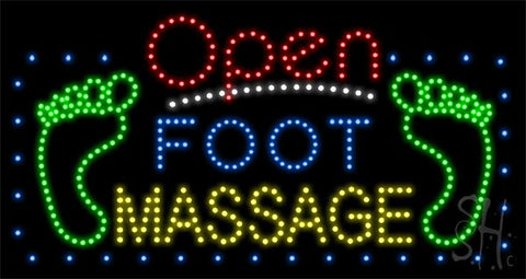 Foot Massage Animated LED Sign 17