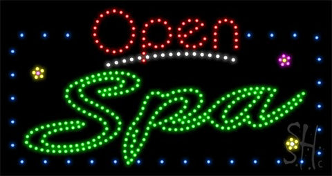 Spa Pedicure Animated LED Sign 17