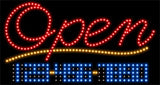 Open-Phone Number Changeable Animated LED Sign 17" Tall x 32" Wide x 1" Deep