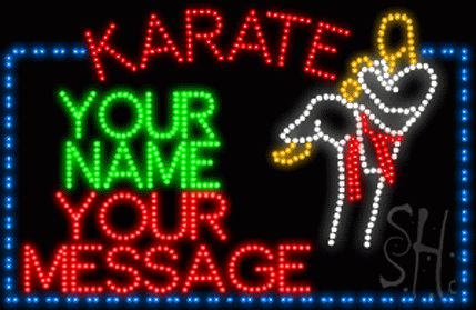 Custom Karate Animated LED Sign 24